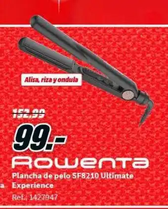 Rowenta plancha de pelo sf82210 ultimate experience