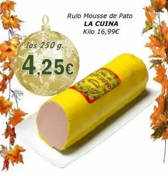Super Alcoop Rulo mousse de pato la cuina kilo oferta