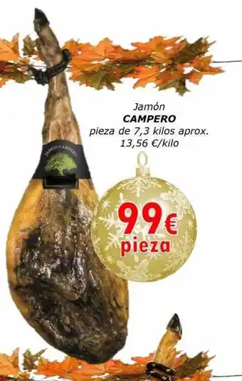 Super Alcoop Jamón campero pieza oferta