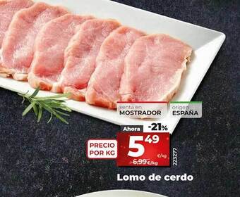 Dia Lomo de cerdo oferta