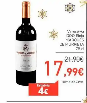 Andorra 2000 Vi reserva doq rioja marques de murrieta oferta