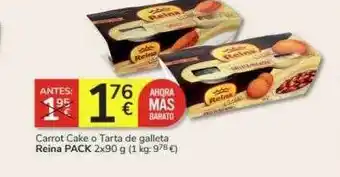 Consum Carrot cake o tarta de galleta reina oferta