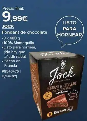 Costco Jock fondant de chocolate oferta