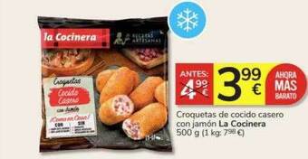 Consum Croquetas de cocido casero con jamón la cocinera oferta