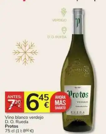 Consum Vino blanco verdejo d.o. rueda protos oferta