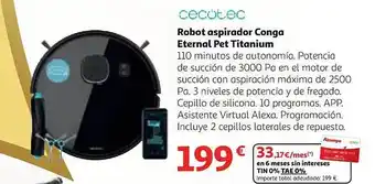 Alcampo Cecotec robot aspirador conga eternal pet titanium oferta