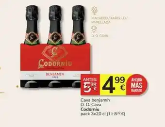Consum Cava benjamín d.o. cava codorniu oferta