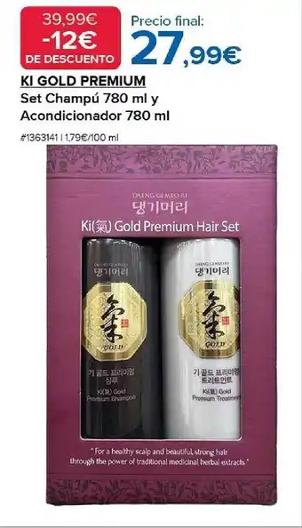 Costco Ki gold premium set champú 780ml y acondicionador 780 ml oferta
