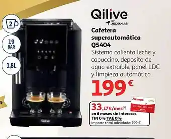 Alcampo Qilive cafetera superautomática q5404 oferta