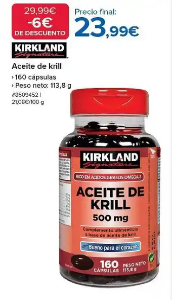 Costco Kirkland aceite de krill oferta