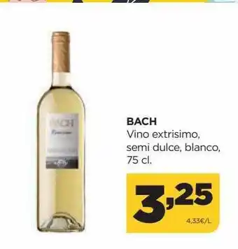 Alimerka Bach vino extrisimo semi dulce, blanco oferta