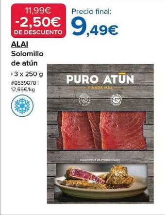 Costco Alai solomillo de atún oferta