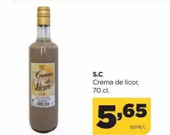 Alimerka S.c crema de licor oferta