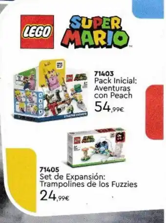 Fnac Super mario pack inicial: aventuras con peach set de expansión: trampolines de los fuzzies oferta