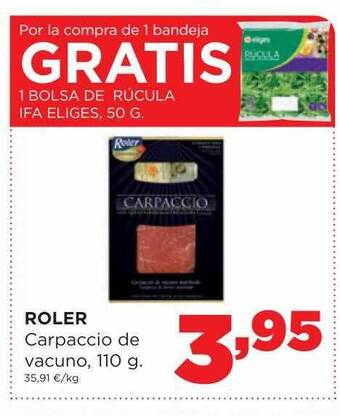 Alimerka Roler carpaccio de vacuno oferta