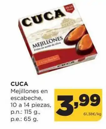 Alimerka Cuca mejillones en escabeche oferta