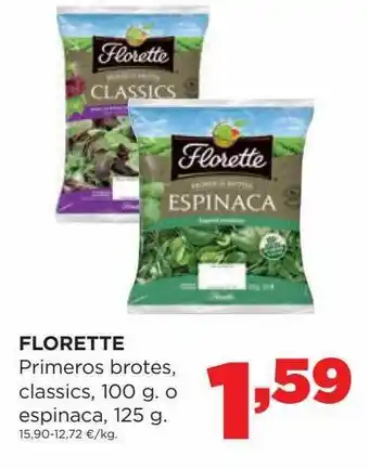 Alimerka Florette primeros brotes, classics o espinaca oferta