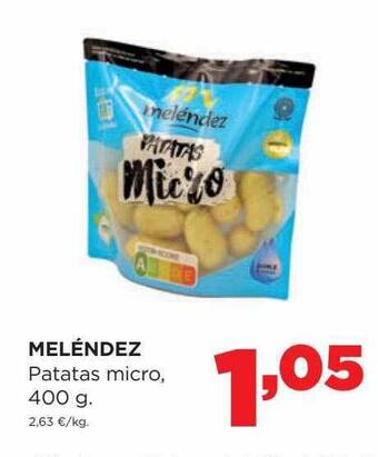 Alimerka Meléndez patatas micro oferta