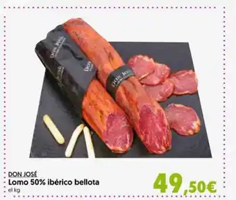 Hiper Usera Don josé lomo 50% ibérico bellota oferta