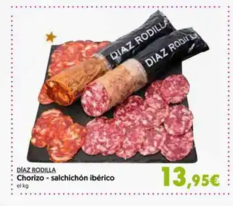 Hiper Usera Díaz rodilla chorizo - salchichón ibérico oferta