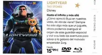 Fnac Lightyear tad stones disney dvd bluray oferta