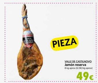 Hiper Usera Valle de castilnovo jamón reserva oferta