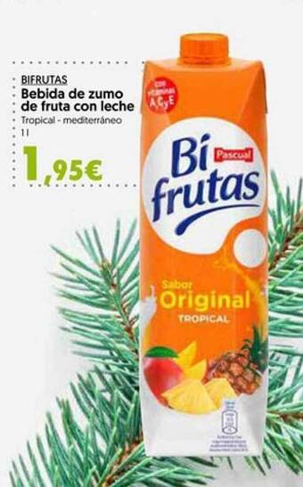 Hiper Usera Bifrutas bebida de zumo de fruta con leche oferta