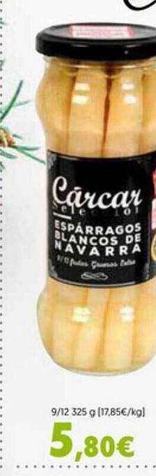 Hiper Usera Cárcar espárragos blancos de navarra oferta
