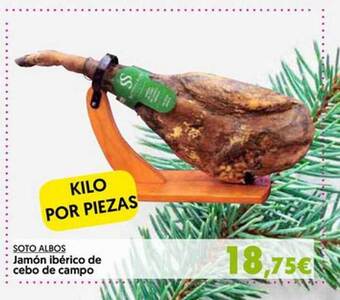 Hiper Usera Soto albos jamón ibérico de cebo de campo oferta