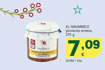 HiperDino El navarrico pimiento entero oferta