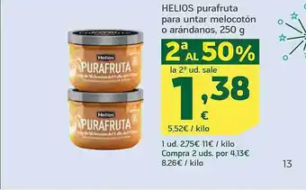 HiperDino Helios purafruta para untar melocotón o arándanos oferta