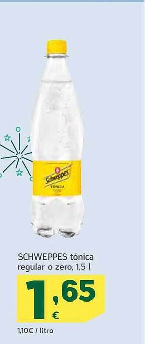 HiperDino Schweppes tónica regular o zero oferta