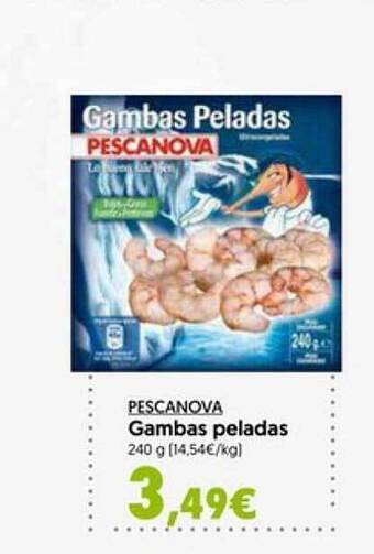 Hiper Usera Pescanova gambas peladas oferta