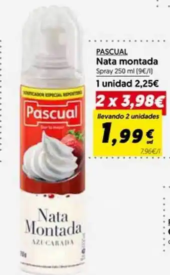 Hiper Usera Pascual nata montada spray oferta