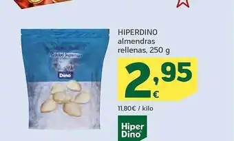 HiperDino Hiperdino almendras rellenas oferta