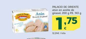 HiperDino Palacio de oriente atún en aceite de girasol oferta