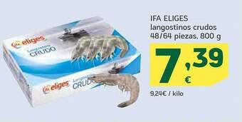 HiperDino Ifa eliges langostinos crudos oferta