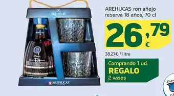 HiperDino Arehucas ron añejo reserva 18 años oferta