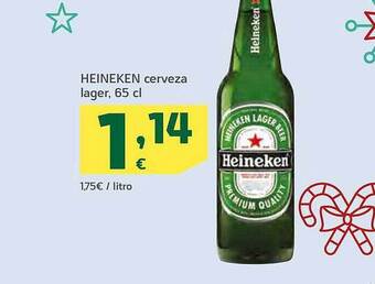 HiperDino Heineken cerveza lager oferta
