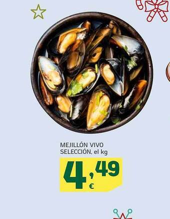 HiperDino Mejillón vivo selección oferta