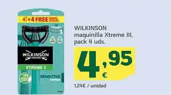 HiperDino Wilkinson maquinilla xtremme iii oferta
