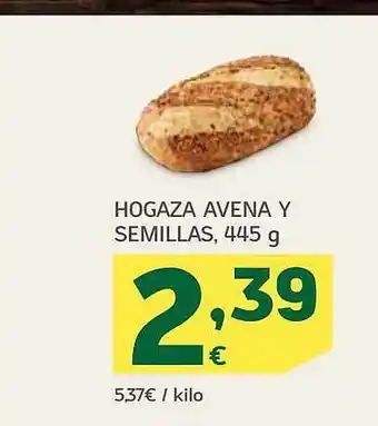 HiperDino Hogaza avena y semillas oferta