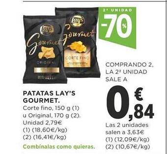 Supercor Patatas lay's gourmet oferta