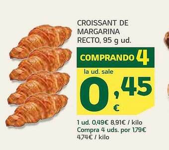 HiperDino Croissant de margarina recto oferta