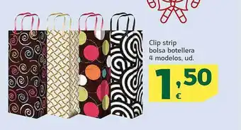 HiperDino Clip strip bolsa botellera 4 modelos oferta