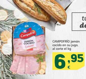 HiperDino Campofrio jamón cocido en su jugo oferta