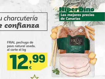 HiperDino Frial pechuga de pavo natural asada oferta
