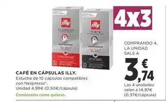 Supercor Café en cápsulas illy oferta