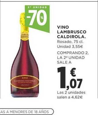 Supercor Vino lambrusco caldirola oferta