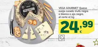 HiperDino Vega gourmet queso oveja curado trufa negra o blanca o ajo negro oferta